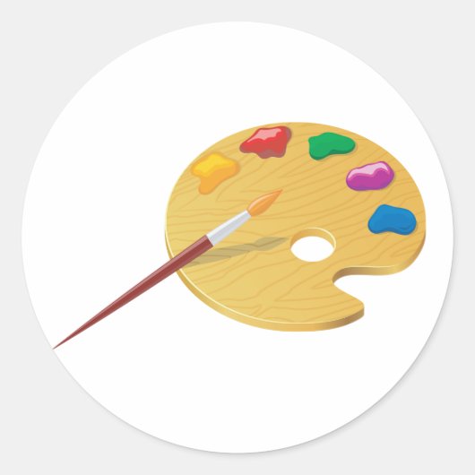 Stickers van het schilderspalet (Voorkant)
