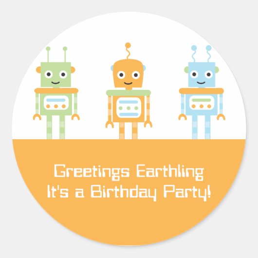 Stickers van het verjaardagsfeest van de futuristi (Voorkant)