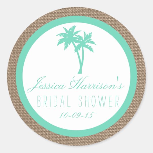 Stickers van het Vrijgezellenfeest van de tropisch (Voorkant)