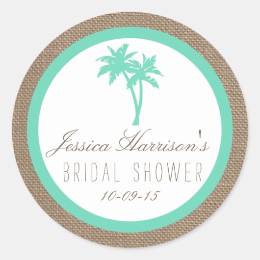 Stickers van het Vrijgezellenfeest van de tropisch (Voorkant)