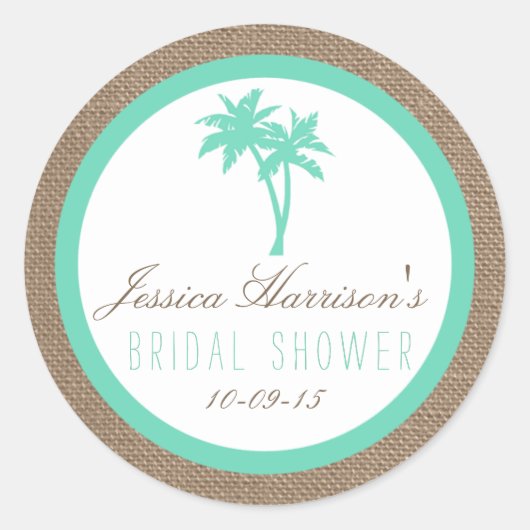 Stickers van het Vrijgezellenfeest van de tropisch (Voorkant)