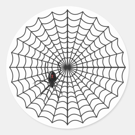 Stickers van het Web Halloween Spider (Voorkant)