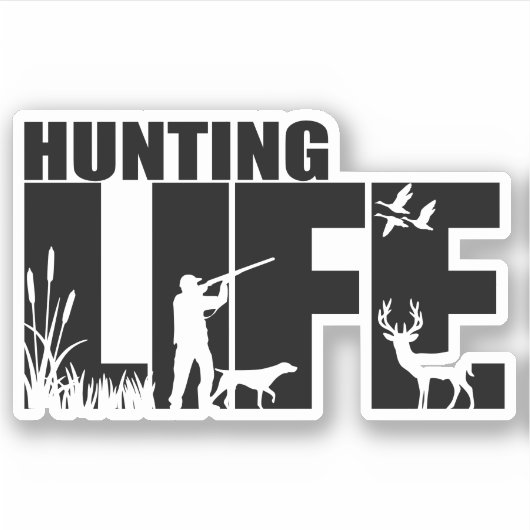 Stickers van jachtlevens (Voorkant)