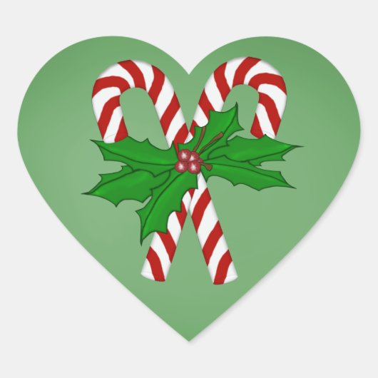 Stickers van kerstsnoeprietjes met hart (Voorkant)