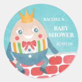 Stickers van kleurrijk Baby shower met dumping (Voorkant)