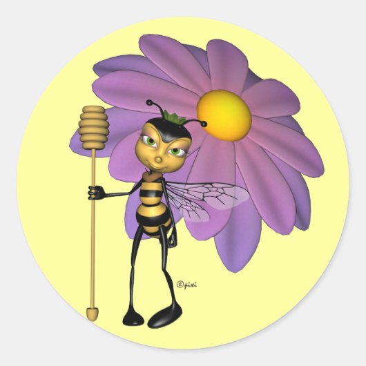 Stickers van koningin Bee (Voorkant)