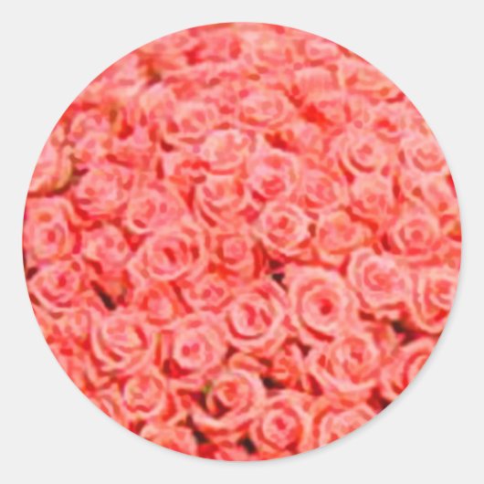 Stickers van koraal Floral Wedding Envelope (Voorkant)