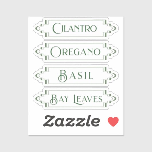 Stickers van Labels van de Italiaanse kruideniersw (Vel)