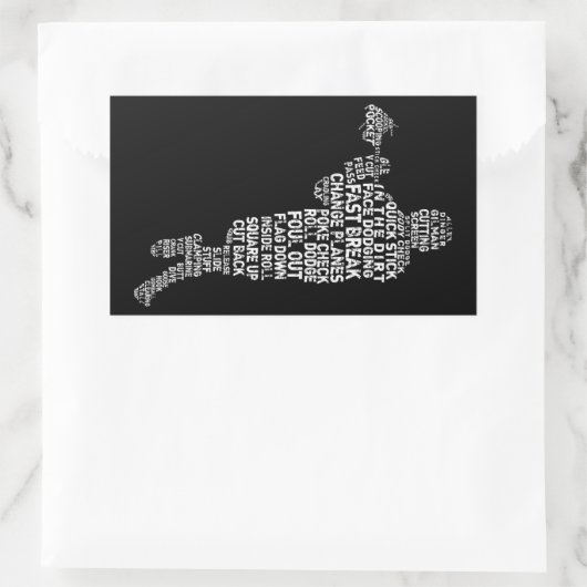 Stickers van Lacrosse Player (Tas)