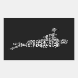 Stickers van Lacrosse Player