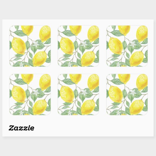 Stickers van leemons en bladeren (Vel)