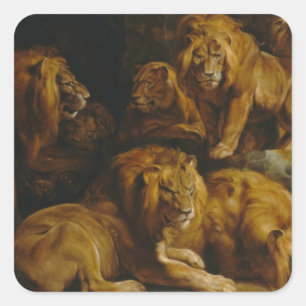 Stickers van leeuwen