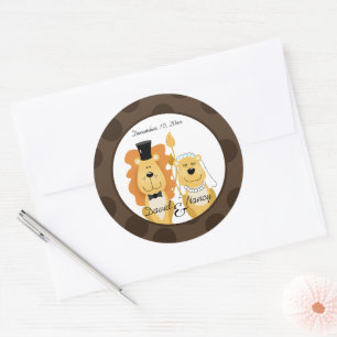 Stickers van Lion & Lioness Wedding Couple