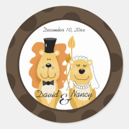 Stickers van Lion & Lioness Wedding Couple