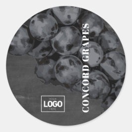 Stickers van Logo van productmerkdruiven