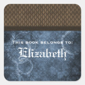 Stickers van metaal-tandwielkookplaat, blauw (Voorkant)