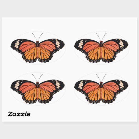 Stickers van Monarch Butterfly (Vel)
