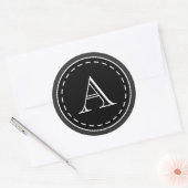 Stickers van Monogram Chalkboard (Envelop)