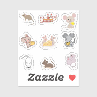 Stickers van muizen