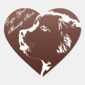 Stickers van Newfoundland Aangepaste honden Sticke (Voorkant)