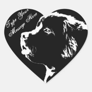 Stickers van Newfoundland Aangepaste honden Sticke