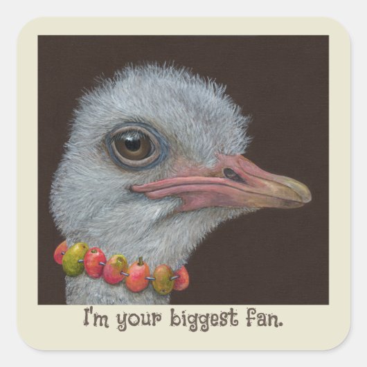 Stickers van Ostrich fan (Voorkant)