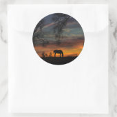 Stickers van paarden en vogels (Tas)