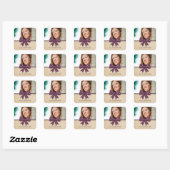 Stickers van Paars Afstuderen met stutten (Vel)