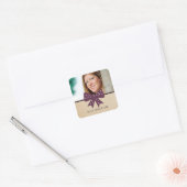 Stickers van Paars Afstuderen met stutten (Envelop)