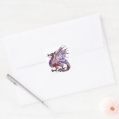 Stickers van Paarse en rode draak (Envelop)