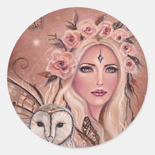 Stickers van Philantha fairy round door Renee Lavo (Voorkant)