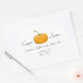 Stickers van pompoenen met Boerderij, met een kleu (Envelop)