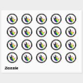Stickers van Pride Fetus (rond) (Vel)