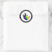 Stickers van Pride Fetus (rond) (Tas)