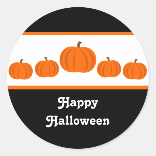 Stickers van Pumpkin Row Halloween (Voorkant)