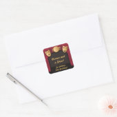 Stickers van Red and Gold Dinner Theater Party (Envelop)