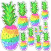 Stickers van regenbooganzen, alle soorten (Voorkant)