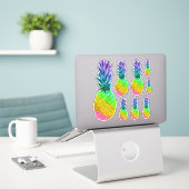 Stickers van regenbooganzen, alle soorten Sticker (Laptop op bureau)