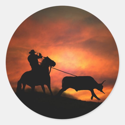 Stickers van Roping Cowboy (Voorkant)