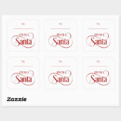 Stickers van Santa Claus kerstvakanay Square (Vel)