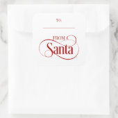 Stickers van Santa Claus kerstvakanay Square (Tas)