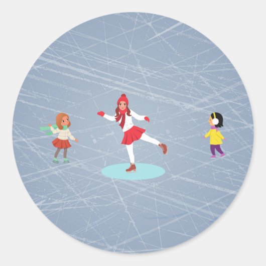 stickers van schaatsers (Voorkant)