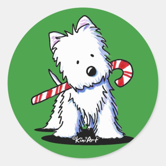 Stickers van suikerriet van Westie (Voorkant)