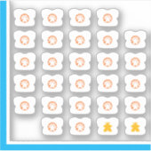 Stickers van T-shirt ontmoeten — Boordspelpersonee (Voorkant)