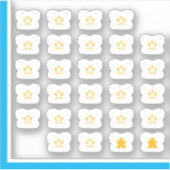 Stickers van T - shirts weergeven - Boordspelspele (Voorkant)