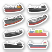Stickers van tankschepen (Voorkant)