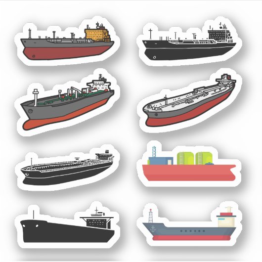Stickers van tankschepen (Voorkant)
