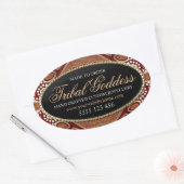 Stickers van tribaal godin Oval Product (Envelop)