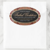 Stickers van tribaal godin Oval Product (Tas)