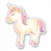 Stickers van Unicorn Waterverf (Voorkant)